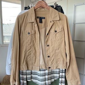 Vintage Abercrombie and Fitch tan corduroy jacket